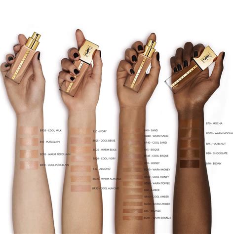 ysl le teint touche eclat shades|YSL touche eclat foundation shades.